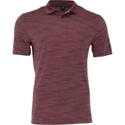 Adidas Contrast Stripe Shirt Polo Short Sleeve Golf Apparel