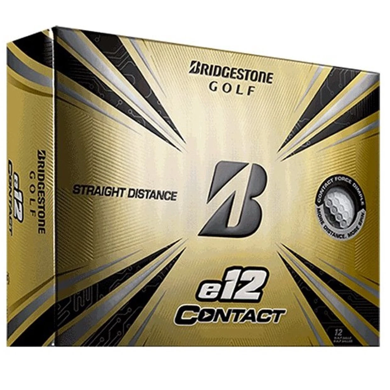 Bridgestone E12 Contact White Distance Golf Balls 1 Bridgestone E12 Contact White Distance Golf Balls