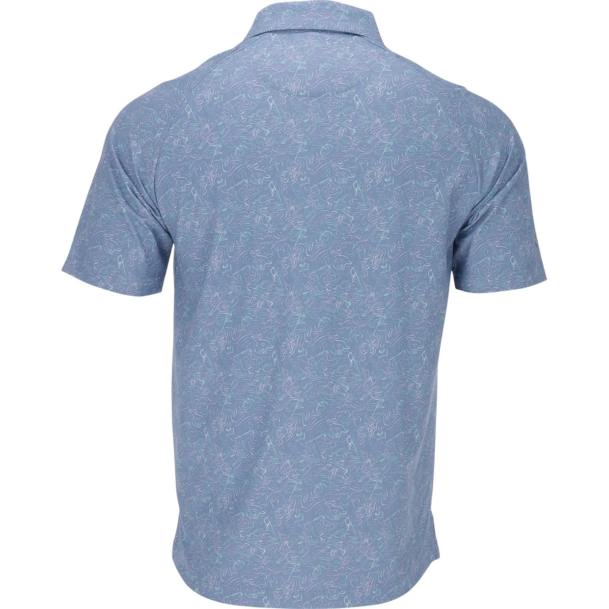 Callaway All-Over Abstract Novelty Print Shirt Polo Short Sleeve Golf Apparel 2 Callaway All-Over Abstract Novelty Print Shirt Polo Short Sleeve Golf Apparel - Image 2