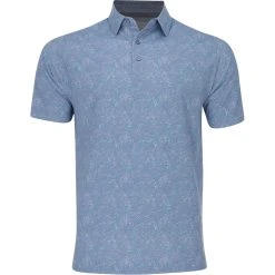 Callaway All-Over Abstract Novelty Print Shirt Polo Short Sleeve Golf Apparel