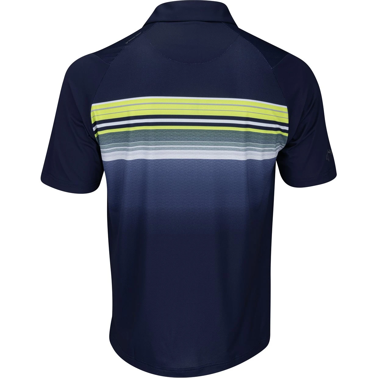 Callaway Engineered Fluid Stripe Print Shirt Polo Short Sleeve Golf Apparel 2 Callaway Engineered Fluid Stripe Print Shirt Polo Short Sleeve Golf Apparel - Image 2