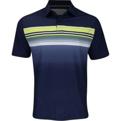 Callaway Engineered Fluid Stripe Print Shirt Polo Short Sleeve Golf Apparel