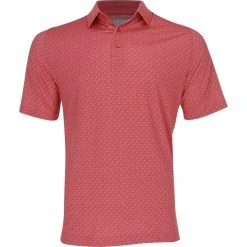 Callaway Swing Tech All-Over Chevron Twill Shirt Polo Short Sleeve Golf Apparel