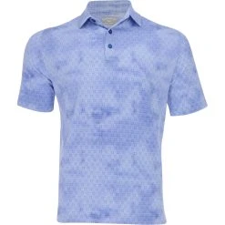 Callaway Tie Dye Floulard Print Shirt Polo Short Sleeve Golf Apparel