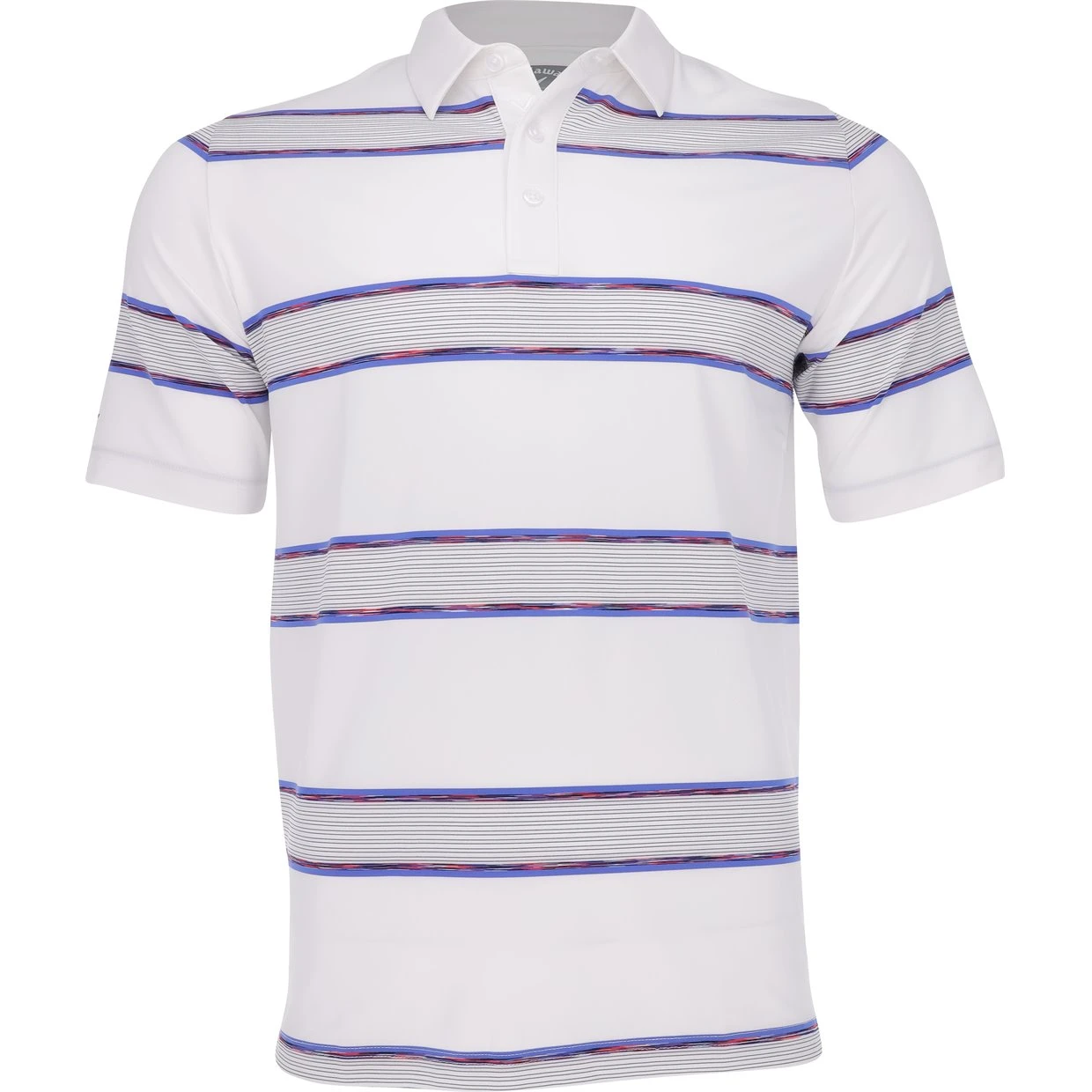 Callaway Yarn-Dyed Space Dye Filtered Stripe Shirt Polo Short Sleeve Golf Apparel 1 Callaway Yarn-Dyed Space Dye Filtered Stripe Shirt Polo Short Sleeve Golf Apparel