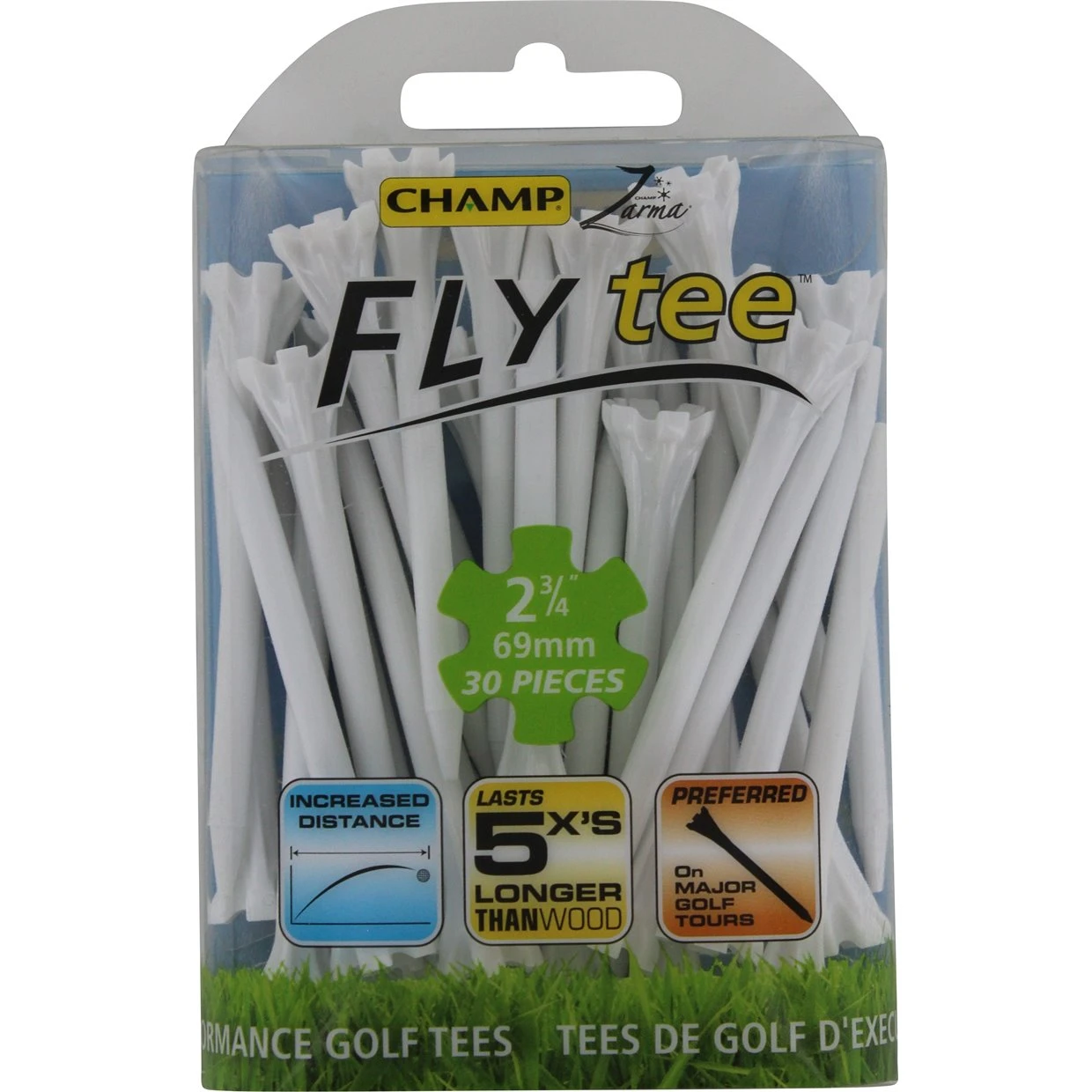 Champ 2 3/4 Zarma Fly Tee Golf Tees 1 Champ 2 3/4 Zarma Fly Tee Golf Tees