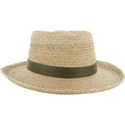 Dorfman-Pacific Dorfman Pacific Scala Raffia Collection Driver Headwear Straw Hat Golf Apparel