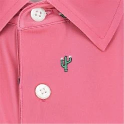 FootJoy Cactus Print Lisle Self Collar Polo Shirt Polo Short Sleeve Golf Apparel -Cobra Golf-shop footjoy cactus print lisle self collar polo shirt 4
