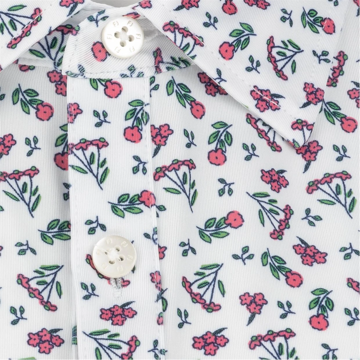 FootJoy Mini Floral Lisle Self Color Polo Shirt Polo Short Sleeve Golf Apparel 5 FootJoy Mini Floral Lisle Self Color Polo Shirt Polo Short Sleeve Golf Apparel - Image 5