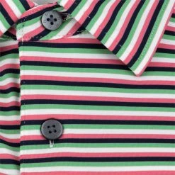 FootJoy Multi-Stripe Lisle Self Collar Polo Shirt Polo Short Sleeve Golf Apparel -Cobra Golf-shop footjoy multi stripe lisle self collar polo shirt 4
