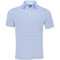 FootJoy ProDry Performance Lisle Multi-Stripe Self Collar Shirt Polo Short Sleeve Golf Apparel
