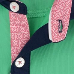 FootJoy Solid W/ Spiral Print Trim Lisle Self Collar Polo Shirt Polo Short Sleeve Golf Apparel -Cobra Golf-shop footjoy solid w spiral print trim lisle self collar polo shirt 4