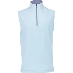 FootJoy Solid ¼ Zip Brushed Back Accents Outerwear Vest Golf Apparel