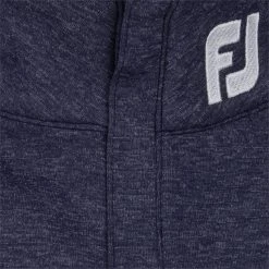 FootJoy Tour Logo Heather Yoke Half Zip Mid-Layer Outerwear Pullover Golf Apparel -Cobra Golf-shop footjoy tour logo heather yoke half zip mid layer outerwear 4