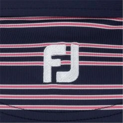 FootJoy Trio Stripe Lisle Self Collar Shirt Polo Short Sleeve Golf Apparel -Cobra Golf-shop footjoy trio stripe lisle self collar shirt 3
