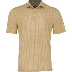 Greg Norman Domino Shirt Polo Short Sleeve Golf Apparel