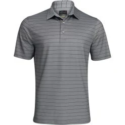 Greg Norman Freedom Micro Pique Stripe Shirt Polo Short Sleeve Golf Apparel