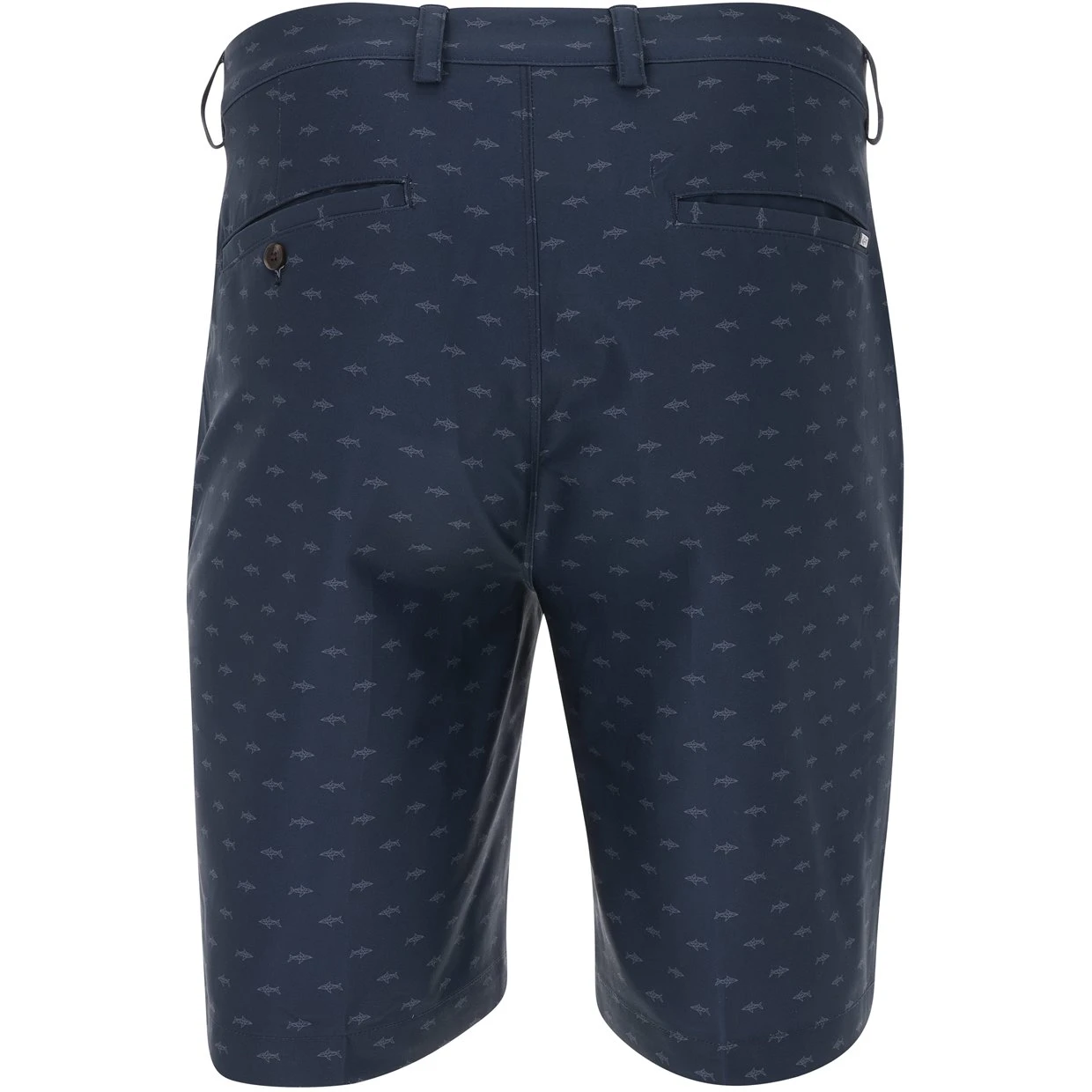 Greg Norman ML75 MicroLux Hybrid Shark Print Shorts Flat Front Golf Apparel 2 Greg Norman ML75 MicroLux Hybrid Shark Print Shorts Flat Front Golf Apparel - Image 2