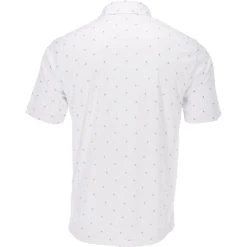 Greg Norman ML75 Microlux Pin Flag Print Shirt Polo Short Sleeve Golf Apparel 3 Greg Norman ML75 Microlux Pin Flag Print Shirt Polo Short Sleeve Golf Apparel -Cobra Golf-shop greg norman ml75 microlux pin flag print shirt 1