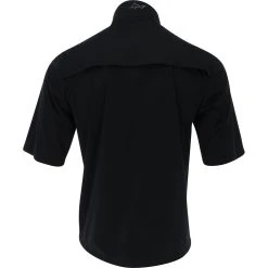 Greg Norman Weatherknit SS Full-Zip Rainwear Rain Shirt Golf Apparel -Cobra Golf-shop greg norman weatherknit ss full zip rainwear 1