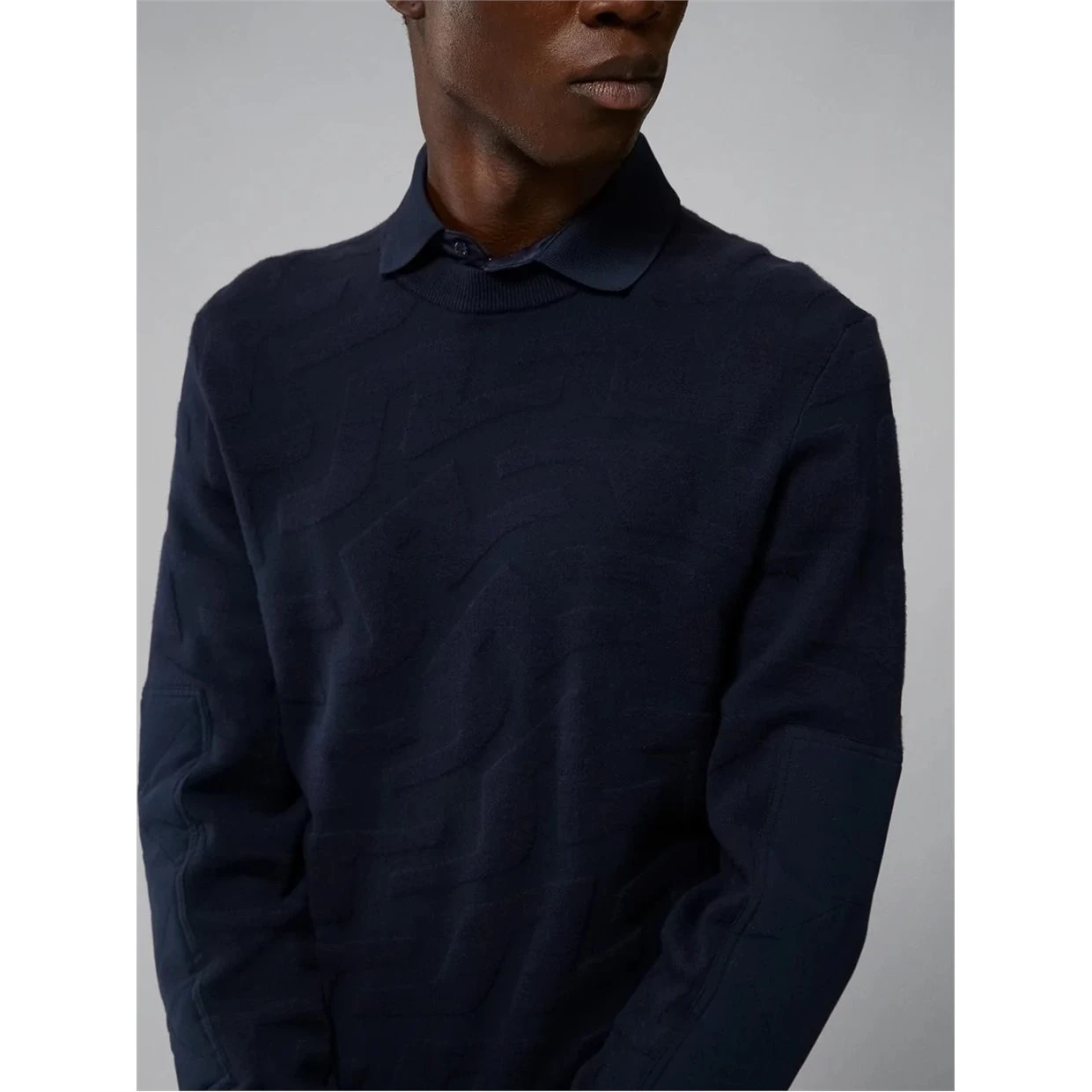 J.Lindeberg J. Lindeberg Swirl Knitted Sweater Crew Golf Apparel 5 J.Lindeberg J. Lindeberg Swirl Knitted Sweater Crew Golf Apparel - Image 5