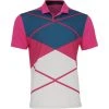 Nike Dri-Fit Vapor Argyle Print Shirt Polo Short Sleeve Golf Apparel