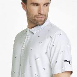 Puma Cloudspun H8 Golf Shirt Polo Short Sleeve Golf Apparel -Cobra Golf-shop puma cloudspun h8 golf shirt 2
