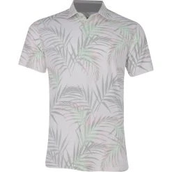 Puma CloudSpun Palm Leaf Shirt Polo Short Sleeve Golf Apparel