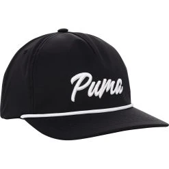 Puma Script Rope Snapback Headwear Cap Golf Apparel