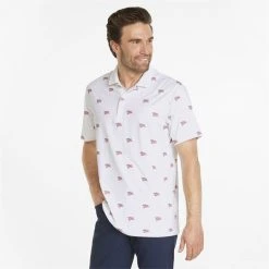 Puma Volition Flag Shirt Polo Short Sleeve Golf Apparel -Cobra Golf-shop puma volition flag shirt 2