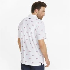 Puma Volition Flag Shirt Polo Short Sleeve Golf Apparel -Cobra Golf-shop puma volition flag shirt 3