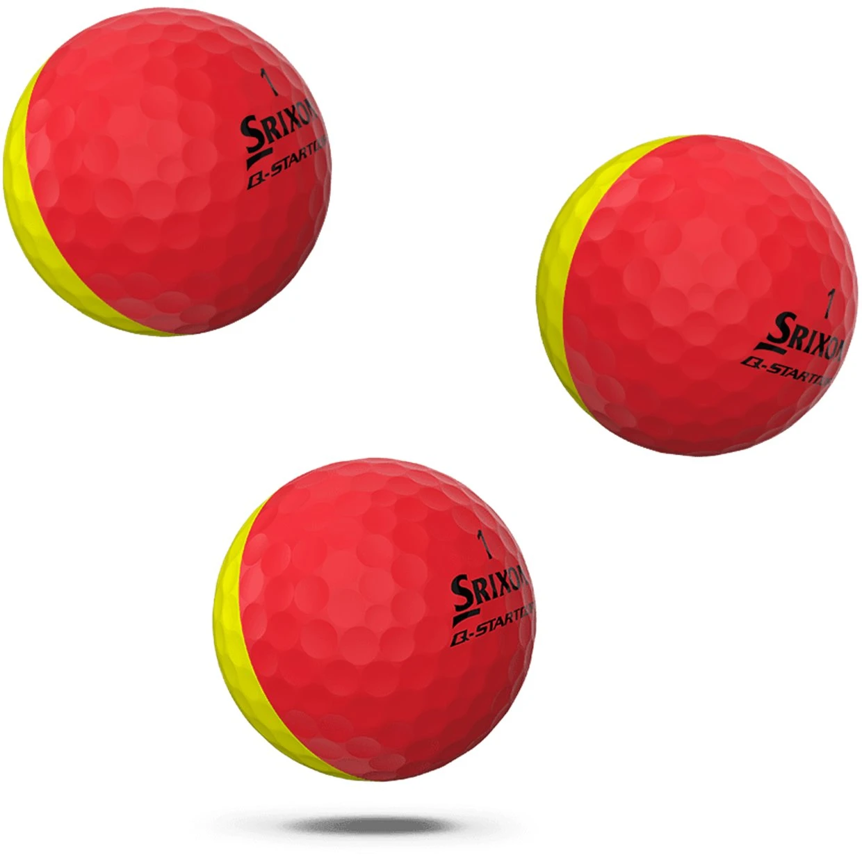 Srixon Q-Star Tour Divide Red/Yellow Tour Distance Golf Balls 2 Srixon Q-Star Tour Divide Red/Yellow Tour Distance Golf Balls - Image 2