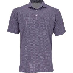 Turtleson Albert Diamond Jacquard Performance Shirt Polo Short Sleeve Golf Apparel