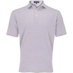Turtleson Alexander Stripe Performance Shirt Polo Short Sleeve Golf Apparel