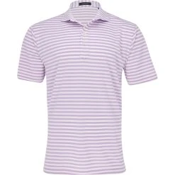 Turtleson Elliot Stripe Oxford Performance Shirt Polo Short Sleeve Golf Apparel