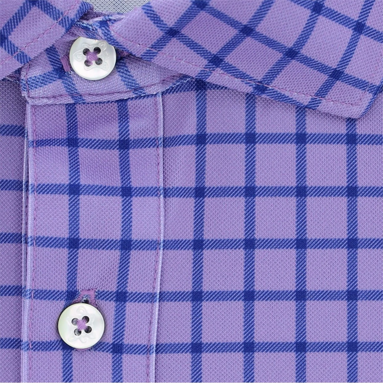 Turtleson Harold Windowpane Performance Shirt Polo Short Sleeve Golf Apparel 4 Turtleson Harold Windowpane Performance Shirt Polo Short Sleeve Golf Apparel - Image 4