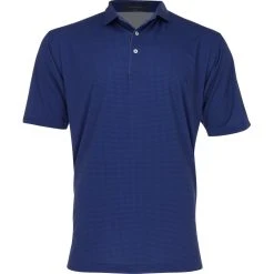 Turtleson King Houndstooth Performance Shirt Polo Short Sleeve Golf Apparel