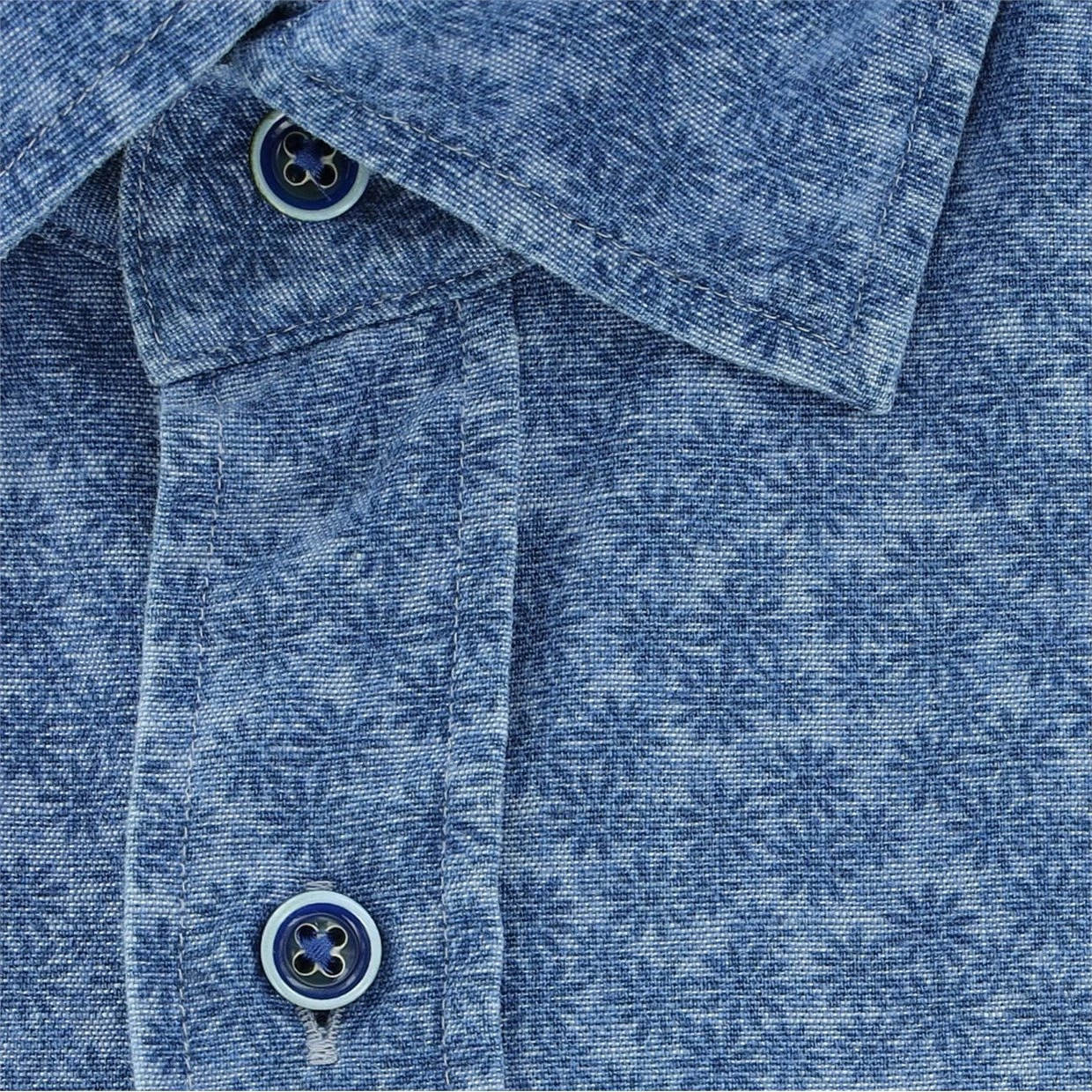 Turtleson Luke Floral Chambray Work Shirt Dress Golf Apparel 4 Turtleson Luke Floral Chambray Work Shirt Dress Golf Apparel - Image 4