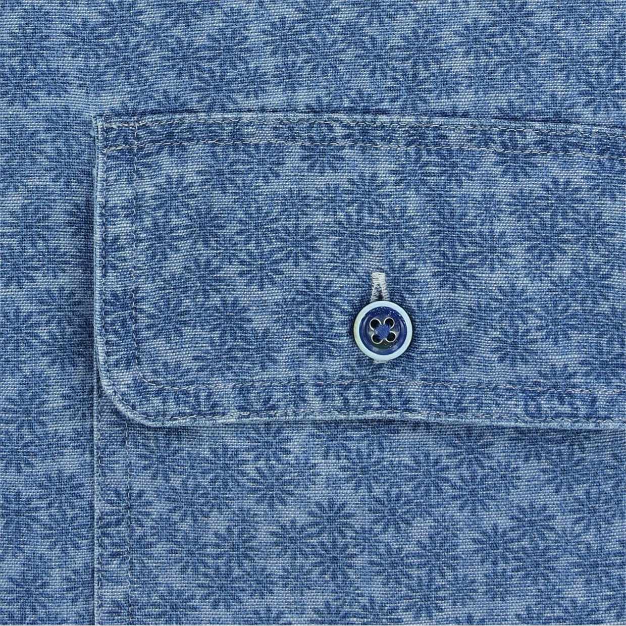 Turtleson Luke Floral Chambray Work Shirt Dress Golf Apparel 5 Turtleson Luke Floral Chambray Work Shirt Dress Golf Apparel - Image 5