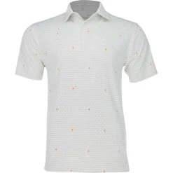 Under Armour Playoff 2.0 Pin Flag Print Shirt Polo Short Sleeve Golf Apparel