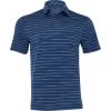 Under Armour Playoff 2.0 Space Dye Stripe Shirt Polo Short Sleeve Golf Apparel