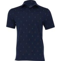 Under Armour Playoff 3.0 Boats Print Shirt Polo Short Sleeve Golf Apparel