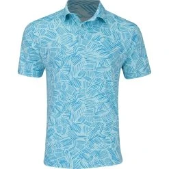 Under Armour Playoff 3.0 Palm Sketch Print Shirt Polo Short Sleeve Golf Apparel