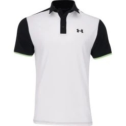 Under Armour T2 Green Turf Blocked Shirt Polo Short Sleeve Golf Apparel